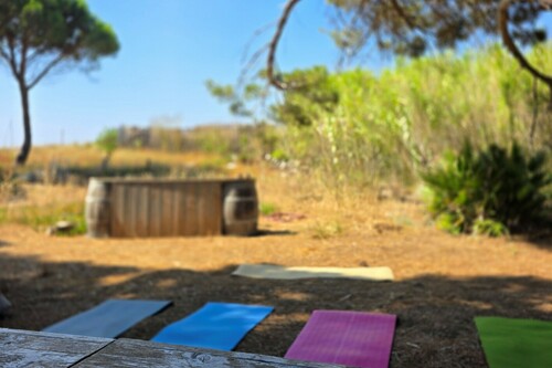 Yoga en bord de mer