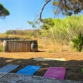 Yoga en bord de mer
